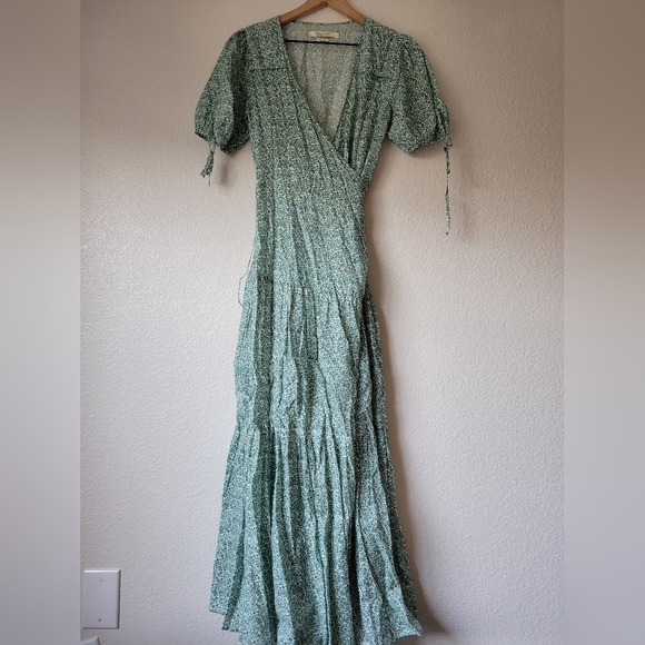 Christy Dawn the Augusta dress in mint blooming meadow, small - Picture 3 of 10